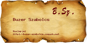 Buzer Szabolcs névjegykártya